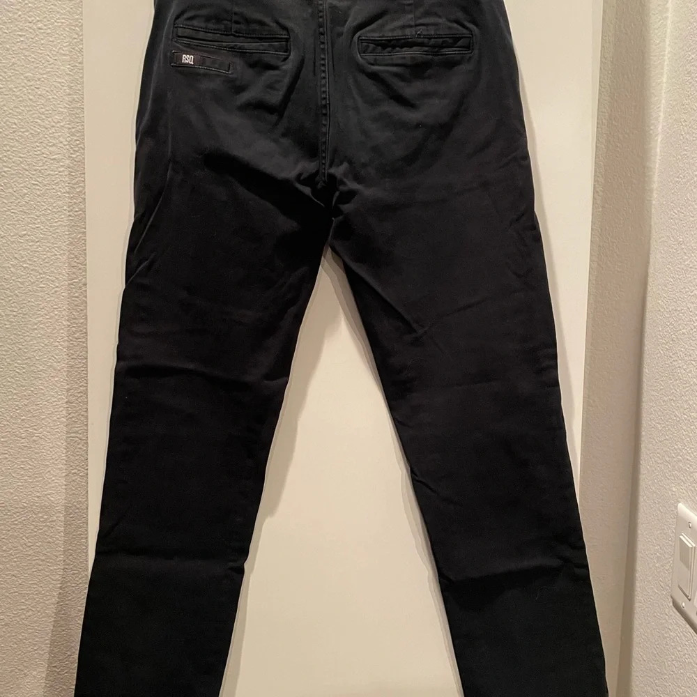 RSQ Cotton Chino Pants Black Sturdy Denim/ Jeans Slim Straight Fit  29x30